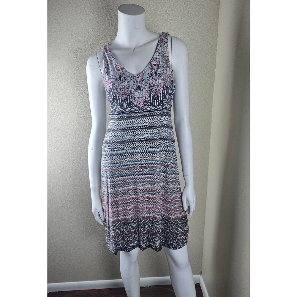 Athleta Multicolor Patterned Sleeveless Mini Dress